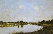 Eugene Boudin Deauville - O rio morto oil painting reproduction